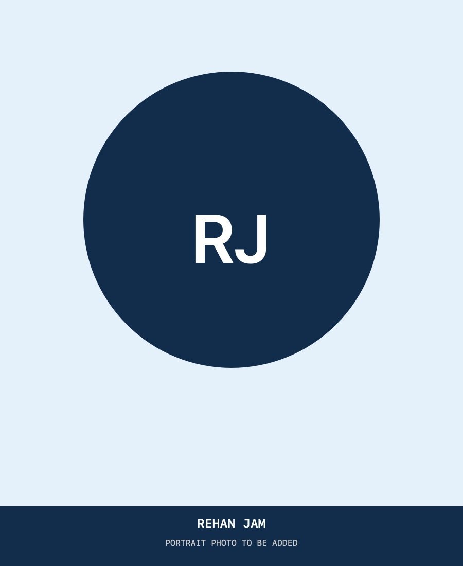 Placeholder for Rehan Jam's portrait; replace with his approved photo